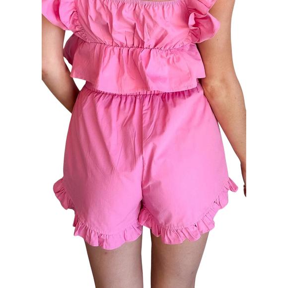 NEW DAY + MOON piper ruffle short in pink - Picture 2 of 2